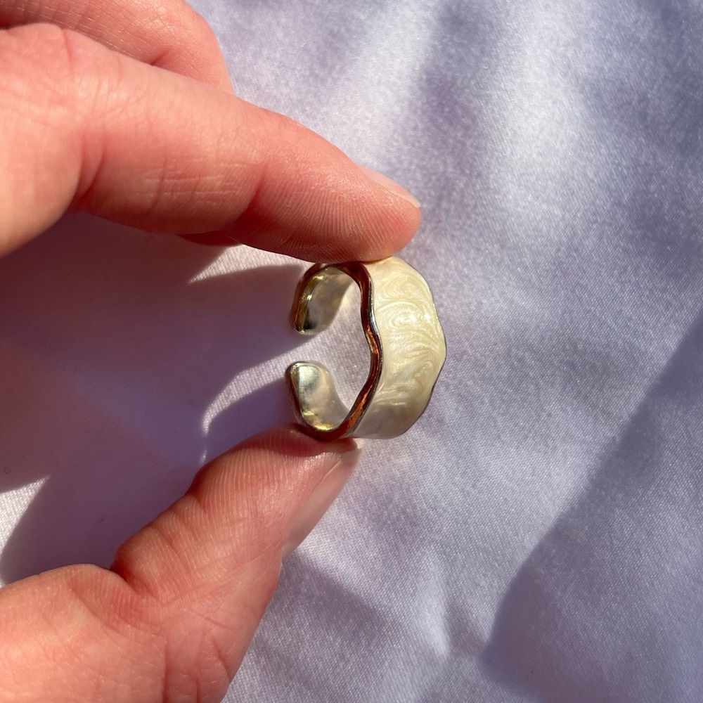 Gold Plated Resin Ring